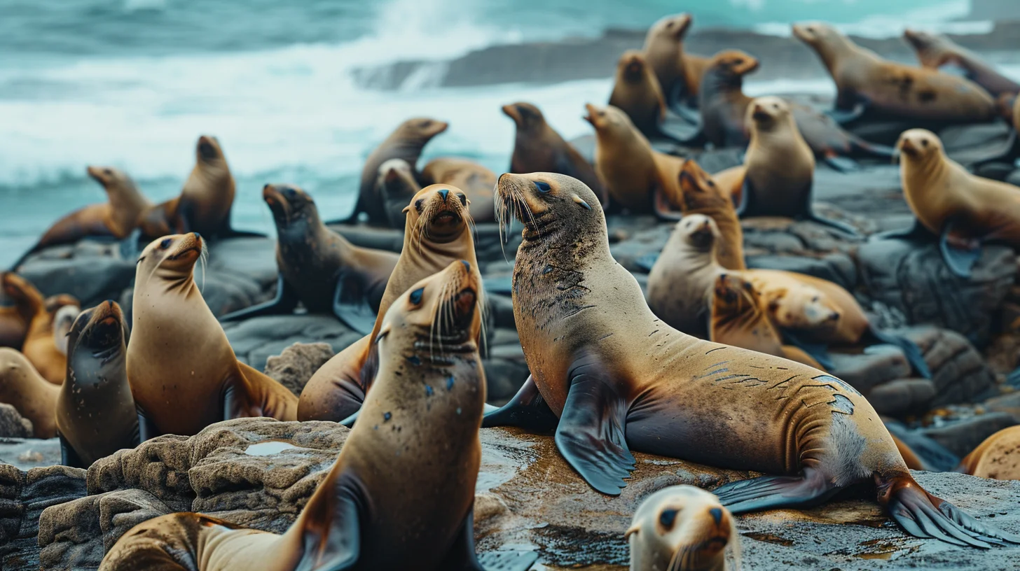 colonies lions de mer